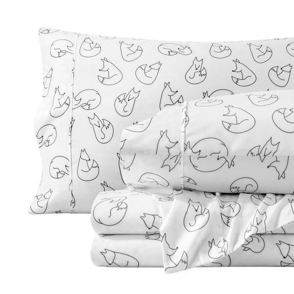 Bare Home Ultra-Soft Sheet Set - Premium 1800 Collection - Deep Pockets - 4-Pieces - Queen, Feelin' Foxy