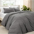 thumbnail image 1 of Bare Home Washed Duvet Cover Set - Ultra-Soft - Premium 1800 Collection - 2 Piece - Twin/Twin XL, Gray, 1 of 8