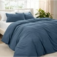 thumbnail image 1 of Bare Home Washed Duvet Cover Set - Ultra-Soft - Premium 1800 Collection - 3 Piece - Full, Bering Sea, 1 of 8