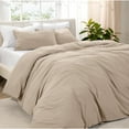 thumbnail image 1 of Bare Home Washed Duvet Cover Set - Ultra-Soft - Premium 1800 Collection - 3 Piece - King/Cal King, Pebble, 1 of 8