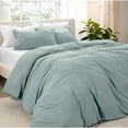 thumbnail image 1 of Bare Home Washed Duvet Cover Set - Ultra-Soft - Premium 1800 Collection - 3 Piece - King/Cal King, Sea Spray, 1 of 8
