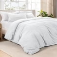 thumbnail image 1 of Bare Home Washed Duvet Cover Set - Ultra-Soft - Premium 1800 Collection - 3 Piece - King, White, 1 of 8