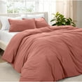 thumbnail image 1 of Bare Home Washed Duvet Cover Set - Ultra-Soft - Premium 1800 Collection - 3 Piece - Queen, Dusty Rose, 1 of 8