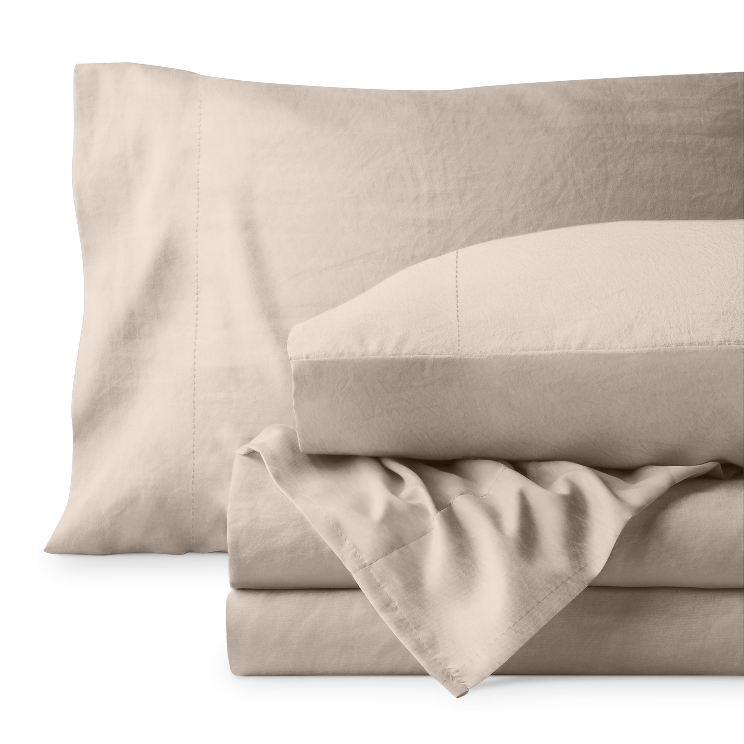Full Size Sandwash Pebble Beach Microfiber Sheet Set