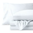 thumbnail image 1 of Bare Home Washed Sheet Set - Premium 1800 Collection - Deep Pocket - 4 Piece - Full, White, 1 of 7