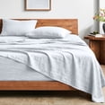 thumbnail image 1 of Bare Home Washed Sheet Set - Premium 1800 Collection - Deep Pocket - 4 Piece - Full, White, 1 of 8