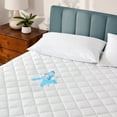 thumbnail image 1 of Bare Home Waterproof Mattress Pad - Deep Pocket Fitted Cover - Queen, White, 1 of 9