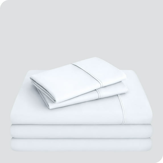 Bare Home White Microfiber Sheet Set, Wrinkle Resistant, Deep Pocket, Split Queen
