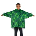 thumbnail image 1 of Bare Homey Plush Sherpa Wearable Blanket - Fluffy & Soft - Lightweight - Kids, Dinosaur, 1 of 9