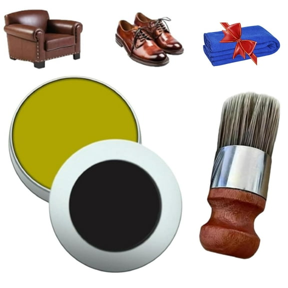 Bare Minimum Leather Repair Cream, Bare Minimum Life Leather, Leather Repair Cream with Free Brush, Leather & Wood Furniture Repair Salve, Household Furniture Salve