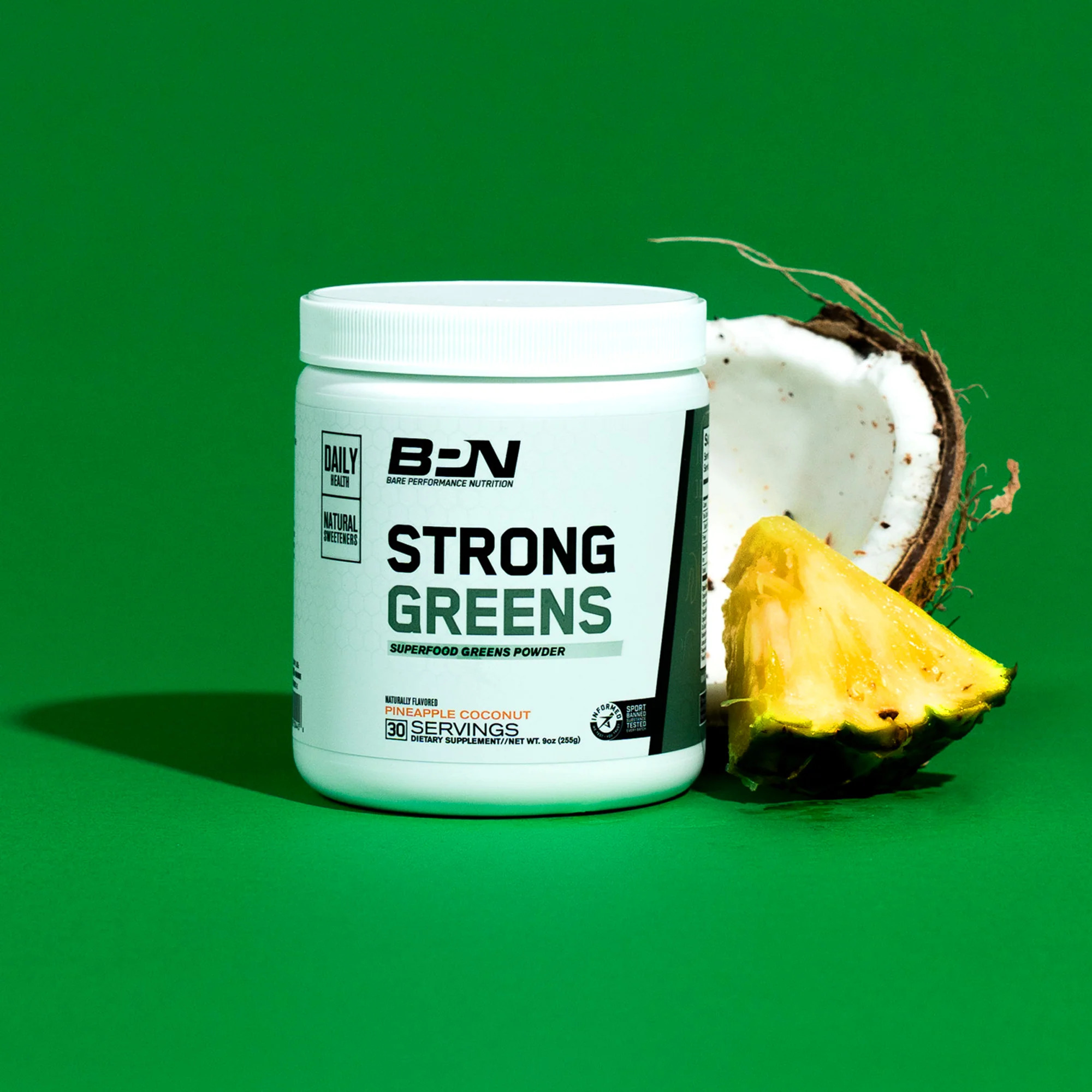Bare Performance Nutrition, BPN Strong Greens Superfood Powder