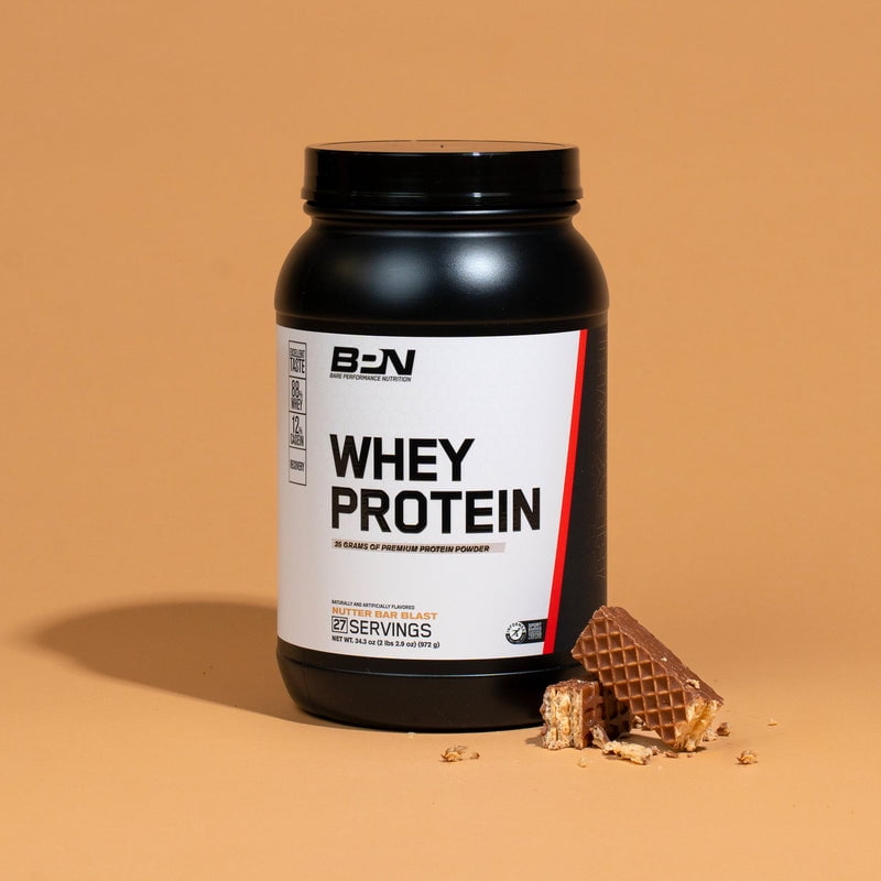 Bare Performance Nutrition, BPN Whey Protein Powder, Nutter Bar Blast