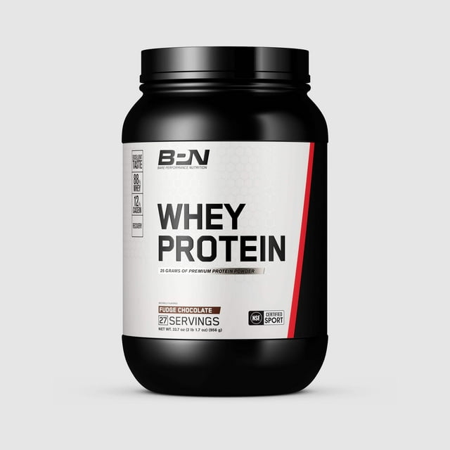 Bare Performance Nutrition Fudge Chocolate Whey Protein 33.7 oz