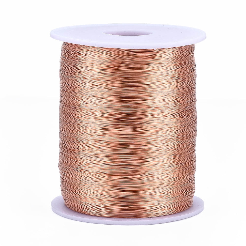 Bare Round Copper Wire Raw Copper Wire Copper Jewelry Craft Wire Original Color 20 Gauge 0.8mm about 721.78 Feet(220m)/1000g