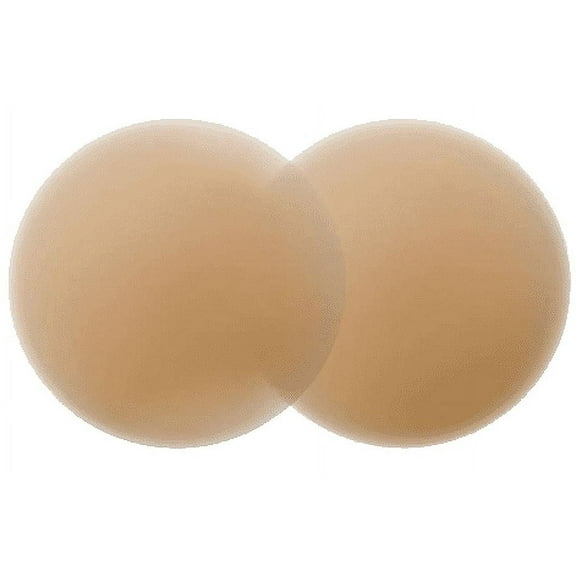 Bare Skins XL Matte Silicone Nipple Covers Peach, Nipple Covers No Show - Reusable Pasties Nipple Cover, Reusable Adhesive Covers Bra for Dress