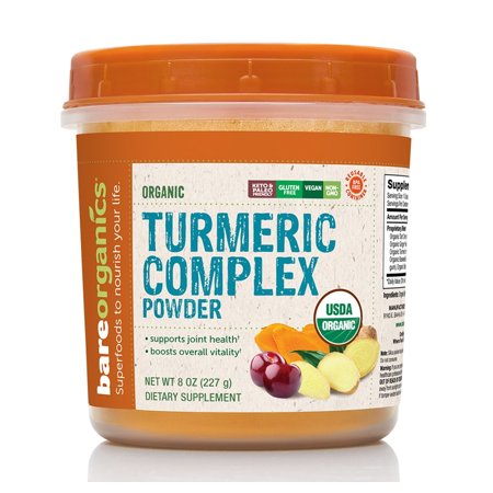 BareOrganics Organic Turmeric Complex Powder -- 8 oz