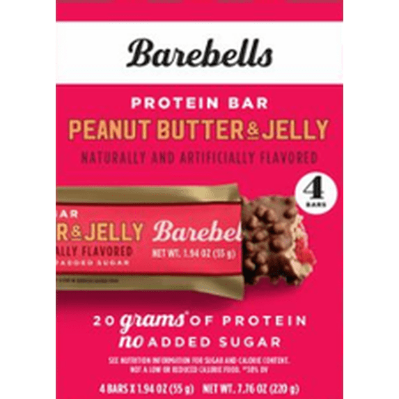 Barebells Bars Peanut Butter & Jelly 55g 4-pack x 4 - Walmart.com