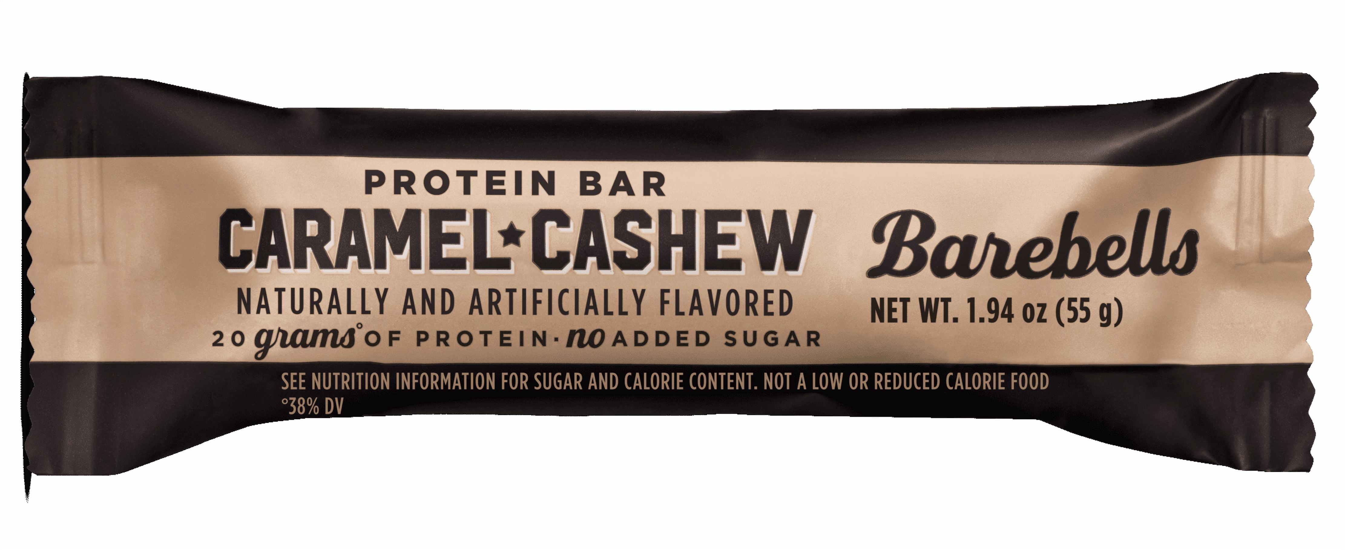 Barebells Caramel Cashew Protein Bar, 20g Protein, No Added Sugar ...