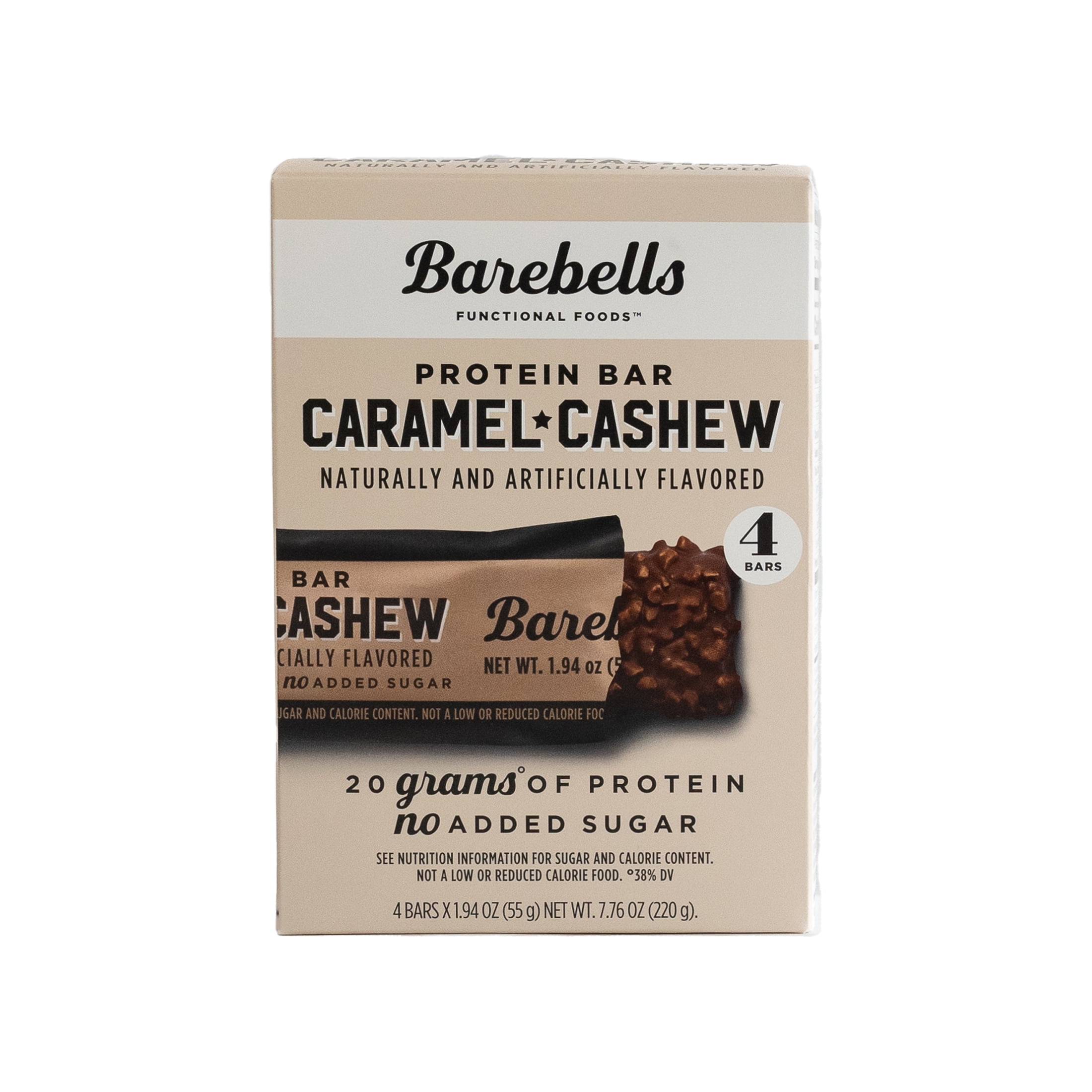 Barebells Caramel Cashew Protein Bar, 4 Bars