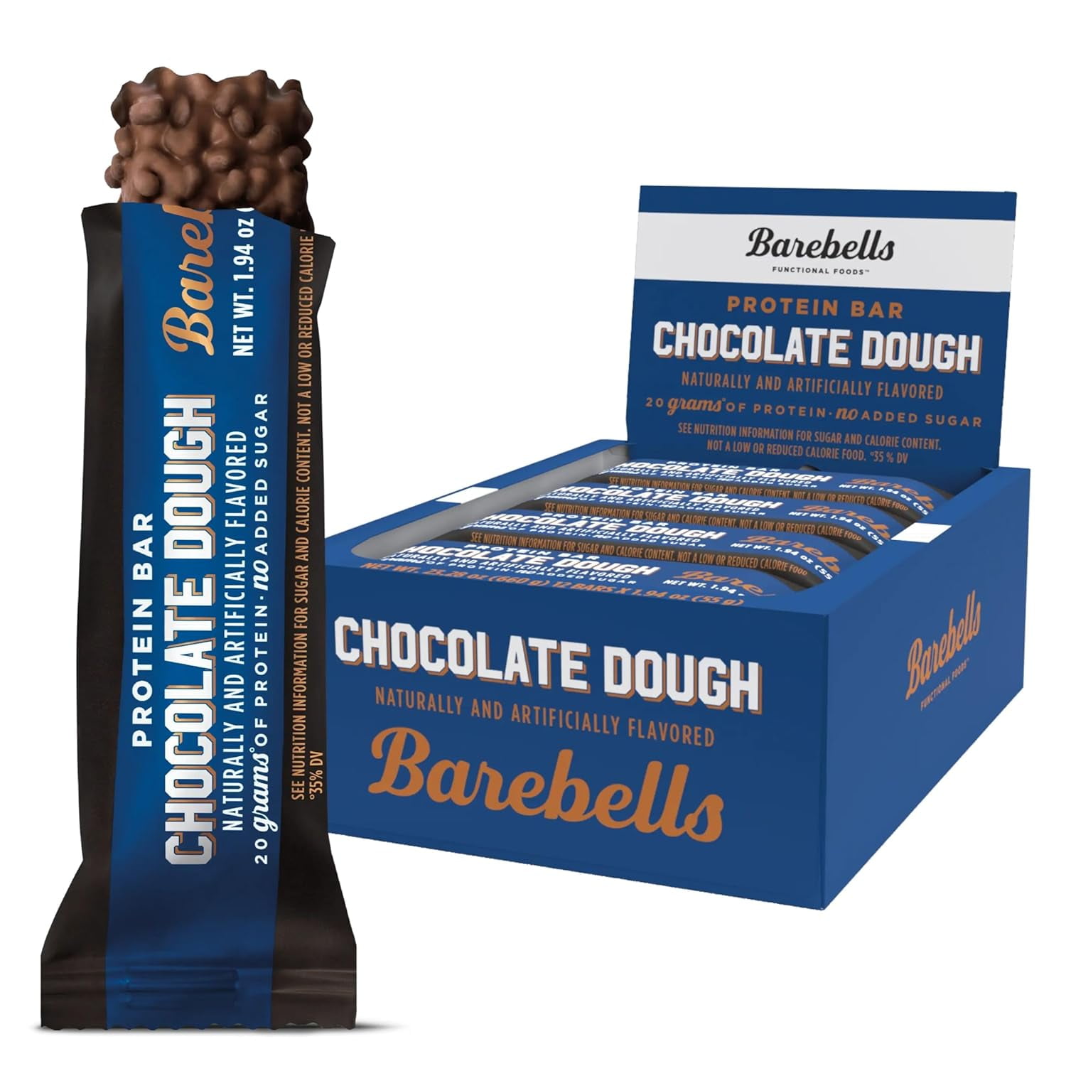 Barebells Protein Bars Chocolate Dough 12 Count 20g High Protein 1g Barebells Protein Bars Chocolate Dough 12 Count 20g High Protein 1g
