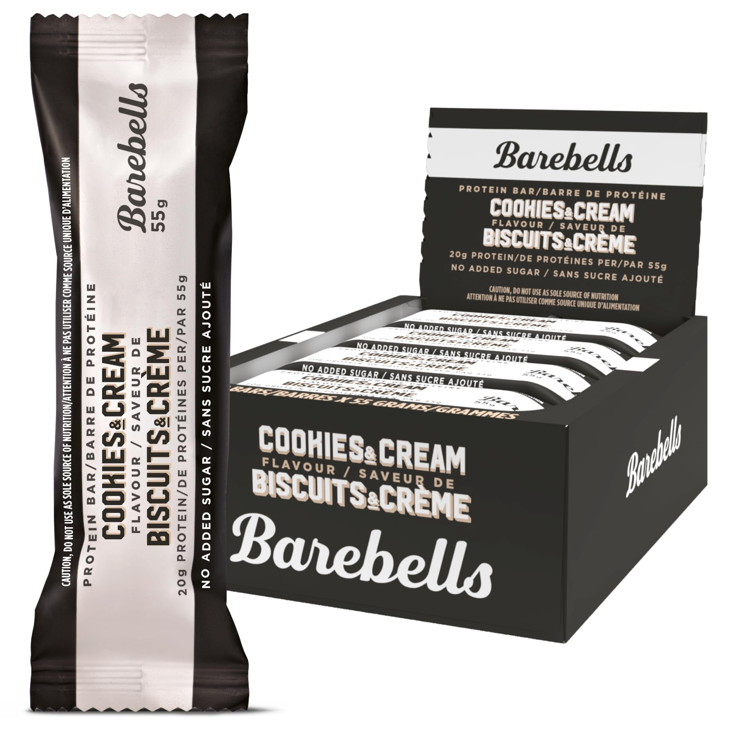 Barebells Protein Bars Cookies MMF7 & Cream 12 Count, of 2 Protein