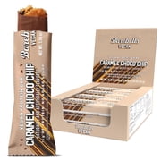 Barebells Protein Bars - Protein Snacks with High Protein - Chocolate Protein Bars - Perfect on The Go Protein Snack & Breakfast Bars 12 Count Pack of 1, Plant Based - Caramel Choco Chip