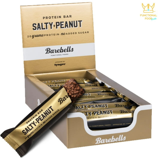 Barebells Protein Bars Salty Peanut 12 Count, 1.9oz Bars Protein