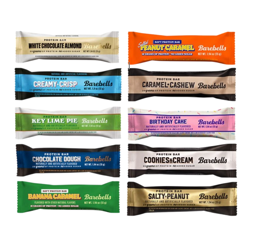 Barebells Protein Bars Variety Pack Sampler, Protein Snacks with 1.9oz bars 20g of 10 count
