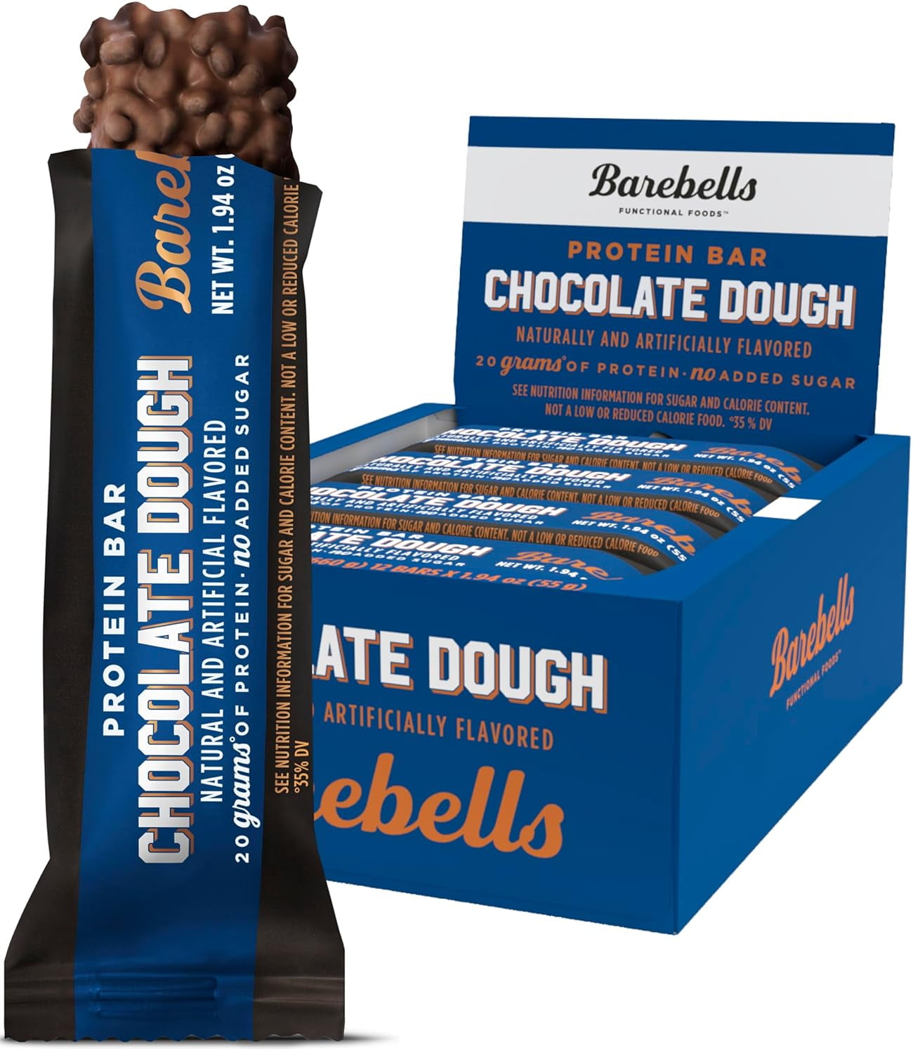 Barebells Protein Bars with 20g High Protein, 1.9oz Bars, Chocolate