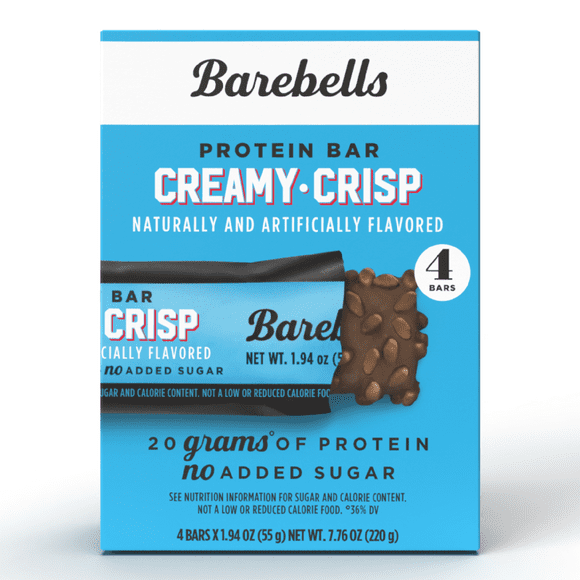 Barebells Protein Bars, Creamy Crisp, 20g High Protein, 1.9oz, 4 Count