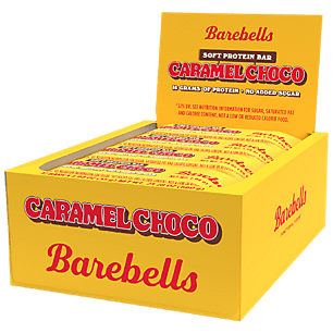 Barebells Soft Protein Bars Caramel Choco - 12 Count, 1.9oz Bars - Protein Snacks with 16g of High Protein - Fluffy Chocolate Protein Bar with 2g of Total Sugars