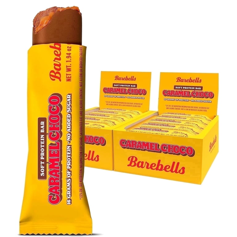 【12本】Barebells キャラメルチョコ プロテインバー Barebells Soft Protein Bars Caramel Choco – 24 Bars (2 x 12) – 16g