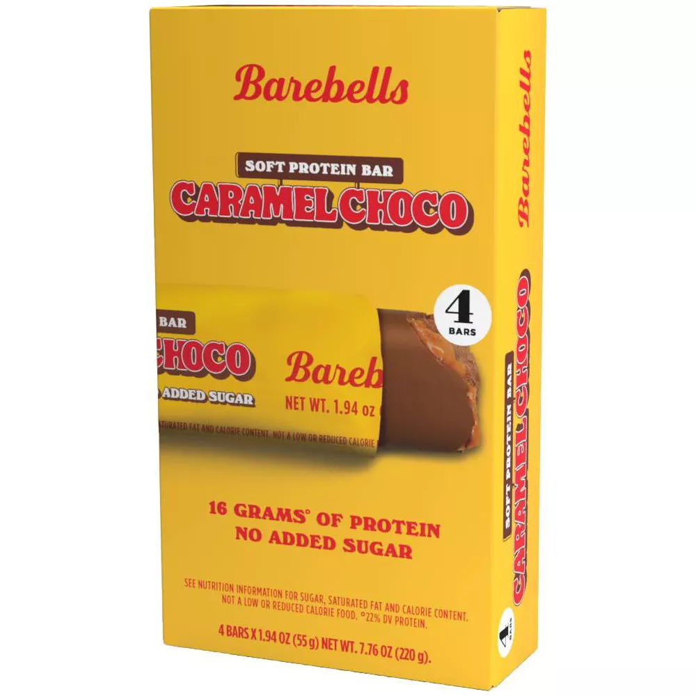 Barebells Soft Protein Bars - Caramel Choco - 7.76oz/4pk