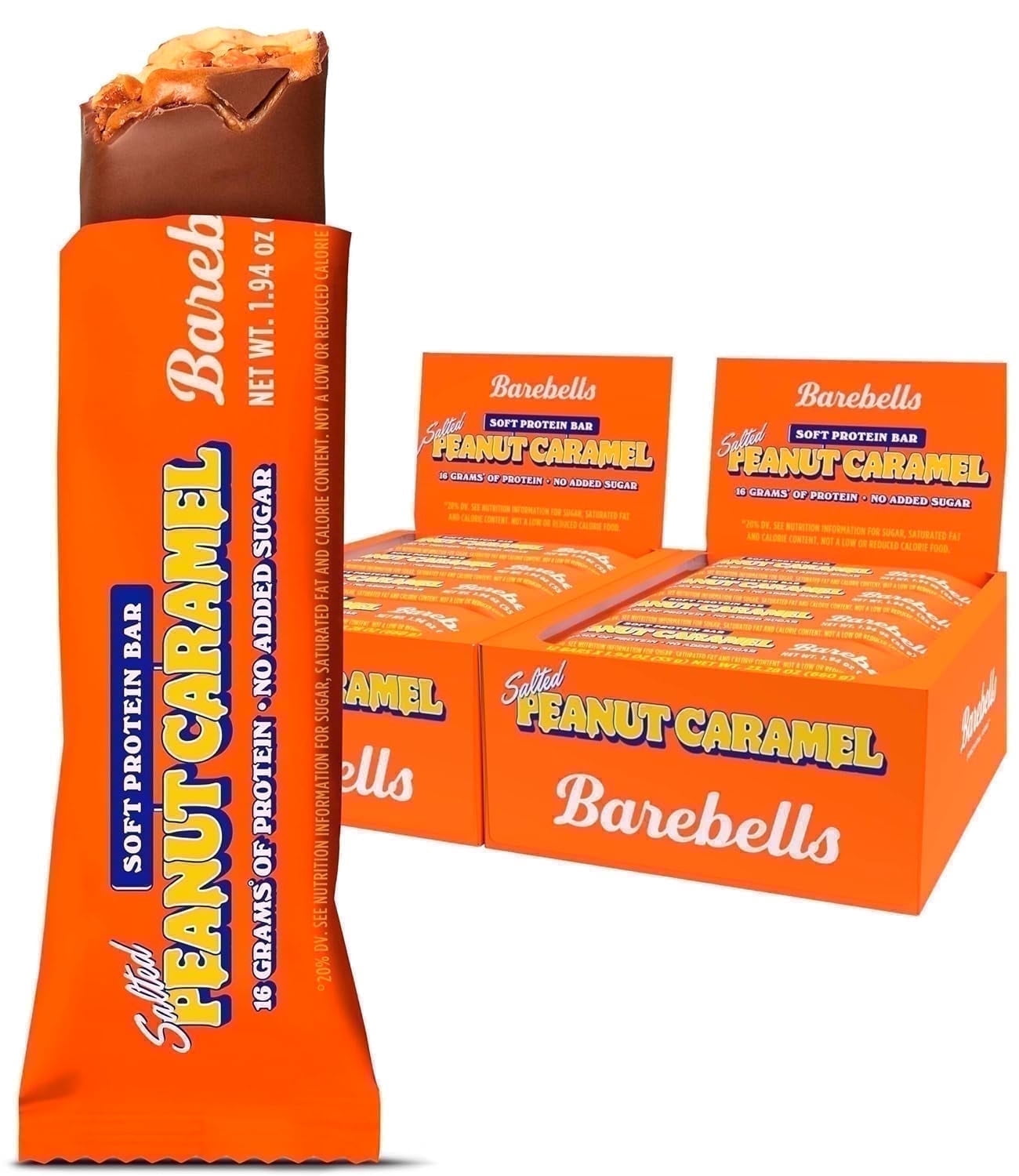 Barebells Soft Protein Bars Salted Peanut Caramel - 12 Count (Pack of 2 ...