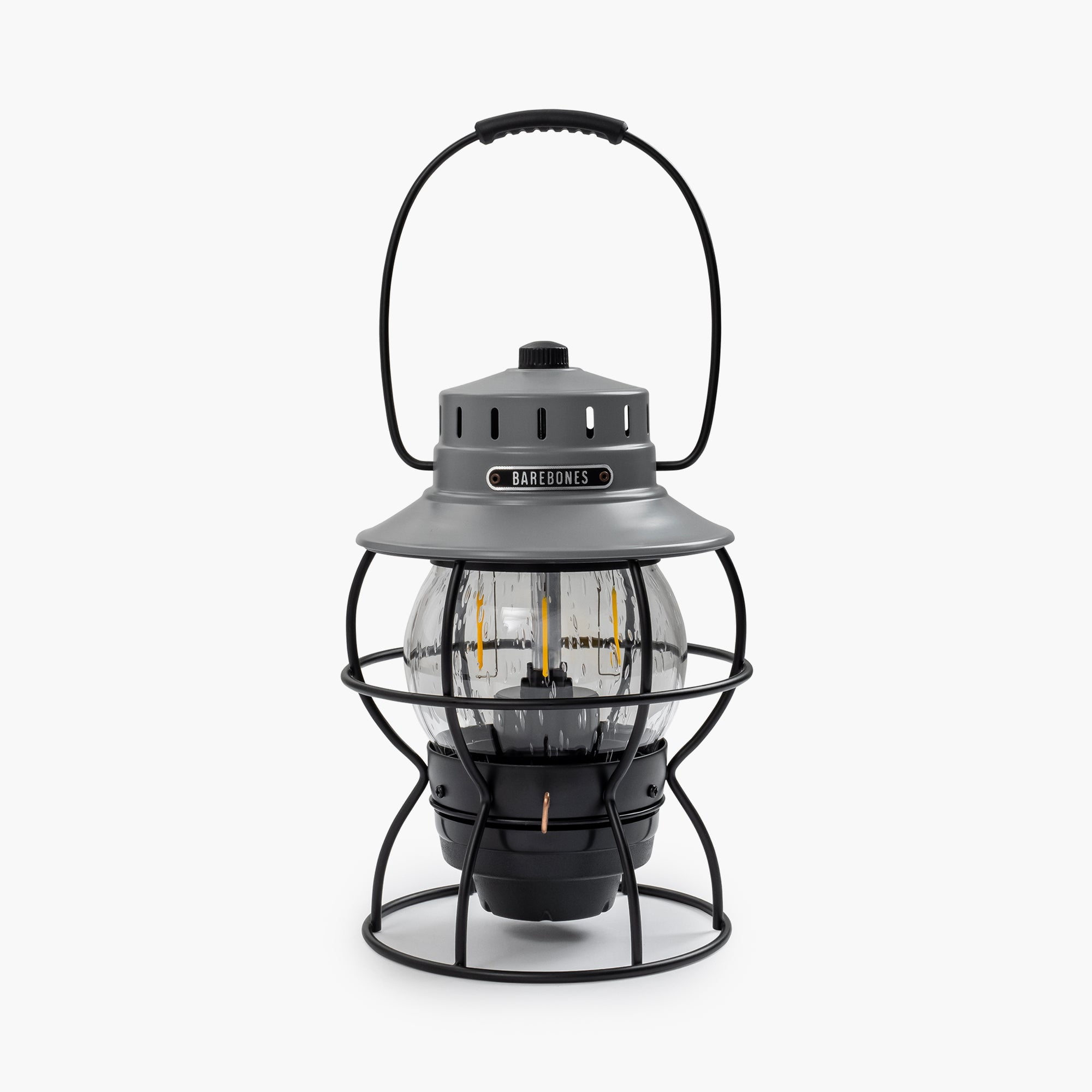 Slate Gray Vintage Railroad Style Rechargeable Lantern
