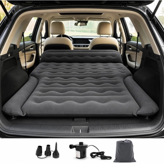 BarefHaven SUV Air Mattress with Pump, Inflatable Car Bed for Truck/Tesla/Van