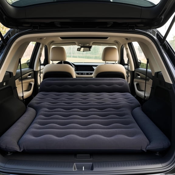 BarefHaven SUV Air Mattress with Pump, Inflatable Car Bed for Truck/Tesla/Van