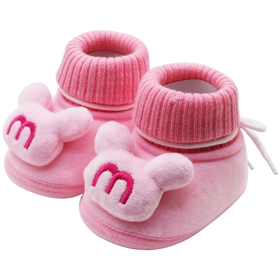 Barefoot Baby Boys Girls Boots Warm Winter House Shoes Cute Animal Newborn Infant Snow Booties