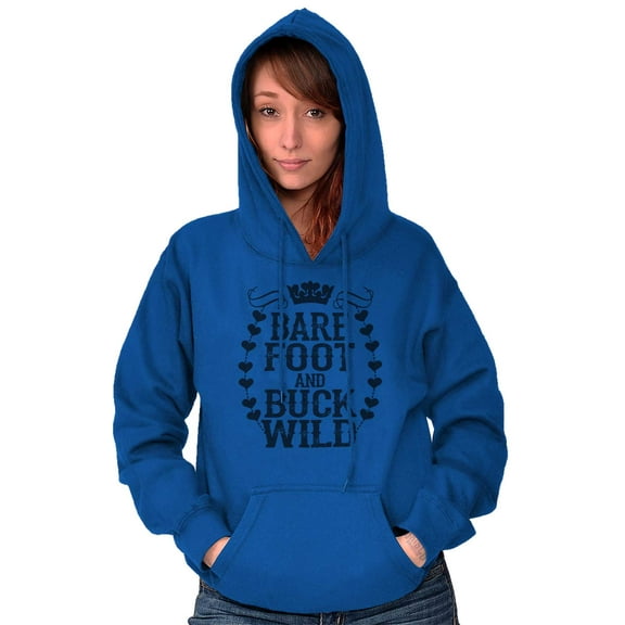 Barefoot Blue Jean Princess Country Hoodie Sweatshirt Women Brisco Brands L