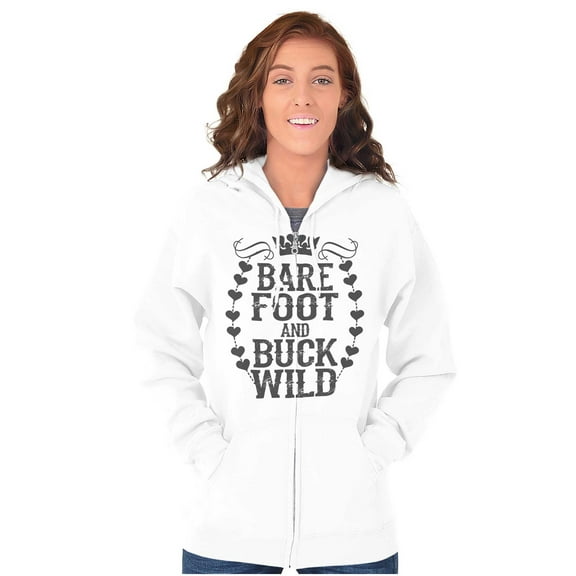 Barefoot Blue Jean Princess Country Zip Hoodie Sweatshirt Women Brisco Brands X