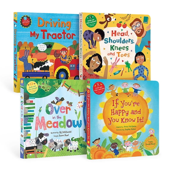 Barefoot Books PreK Singalongs Board Book Bundle (Lap Singalongs) 4/Set (BBK9798888593301)