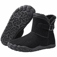 thumbnail image 1 of Barefoot Boots for Men and Women, Wide Toe Box Winter Snow Boots, Fur-Lined High-Top Shoes with Non-Slip Outsole for Outdoor Walking and Hiking, 1 of 8