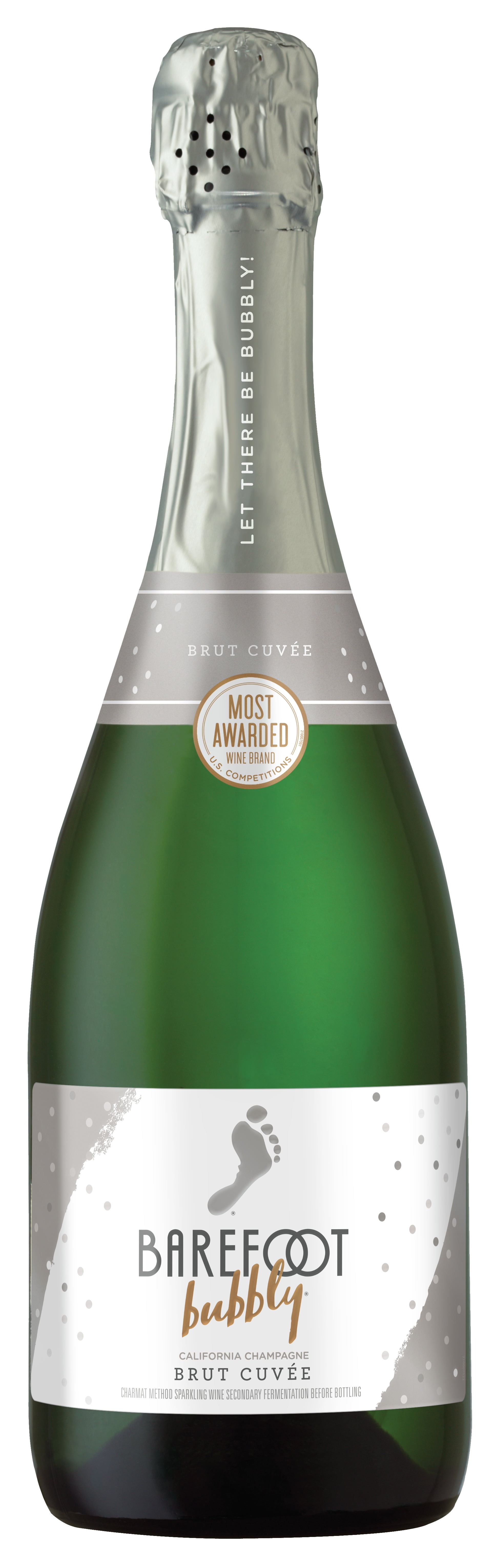 Barefoot Bubbly Brut Cuvee Sparkling White Wine, 750ml Bottle