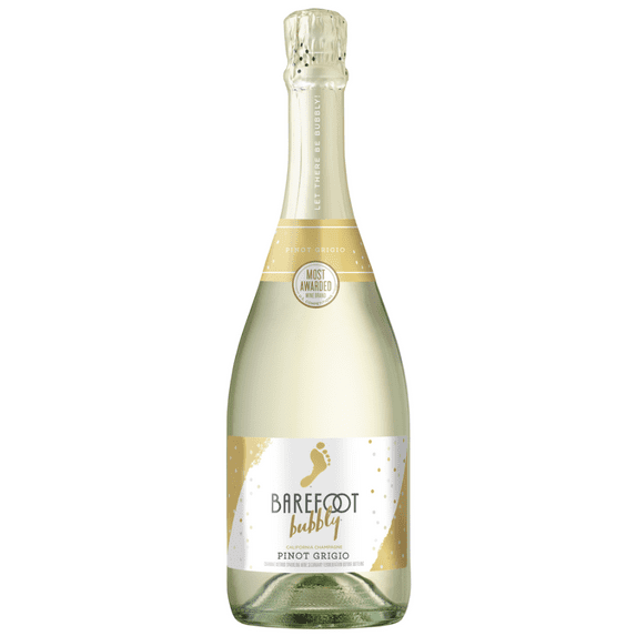 Barefoot Bubbly Pinot Grigio Sparkling White Wine, 750ml Bottle