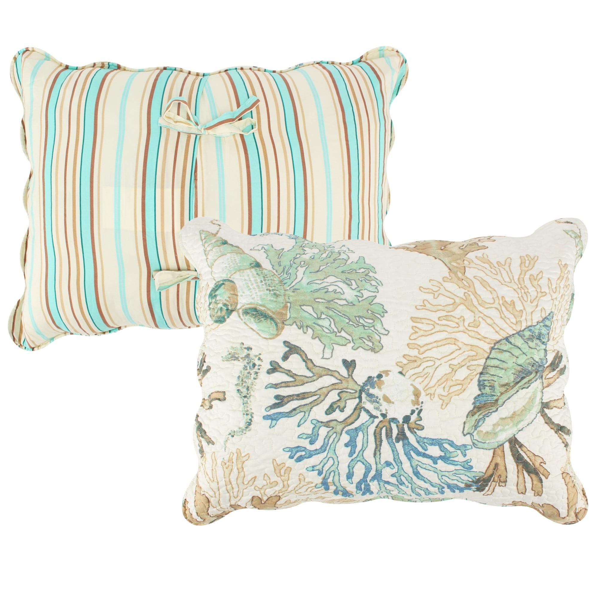 King Size Coastal Oceanic Cotton Polyester Pillow Sham