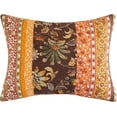thumbnail image 1 of Barefoot Bungalow Audrey Finely Stitched Reversible Quilted Pillow Sham, King 20x36-inch, Chocolate, 1 of 6