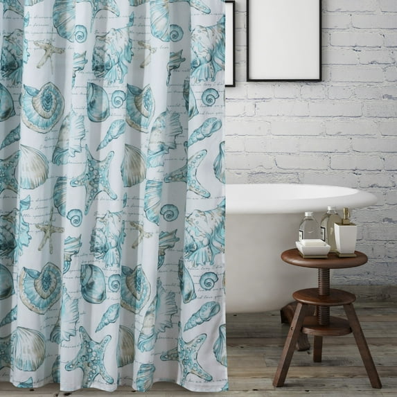 Barefoot Bungalow Cruz Shower Curtain, 72x72-inch