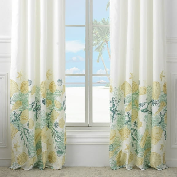 Barefoot Bungalow Grand Bahama Curtain Panel Pair (Set of 2)