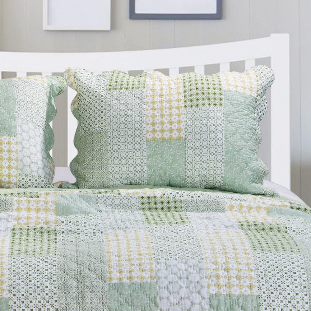 Juniper Sage Green Cotton Blend King Pillow Sham