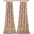 thumbnail image 1 of Barefoot Bungalow Olympia Mediterranean Medallion Curtain Panel Pair, 1 of 6